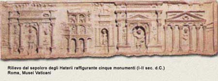 Rilievo dalla tomba degli Haterii con edifici